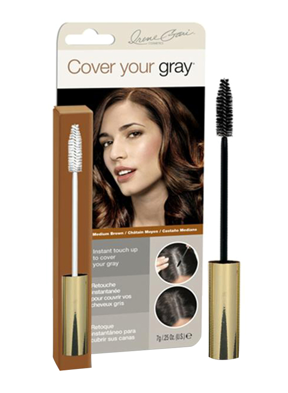 Cover Your Gray Touch Up Brush-In Wand, 7g, Medium Brown