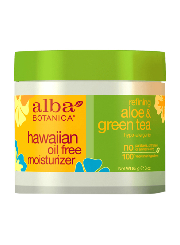 Alba Botanica Hawaiian Aloe & Green Tea Oil-Free Moisturizer, 85gm