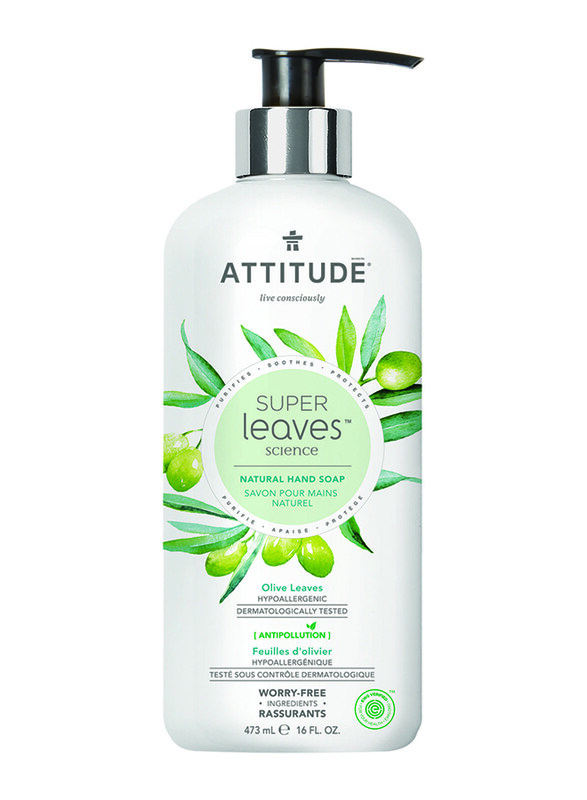 

Attitude Super Leaves Olive Leaves Hand Soap Gel, 14093, 473ml