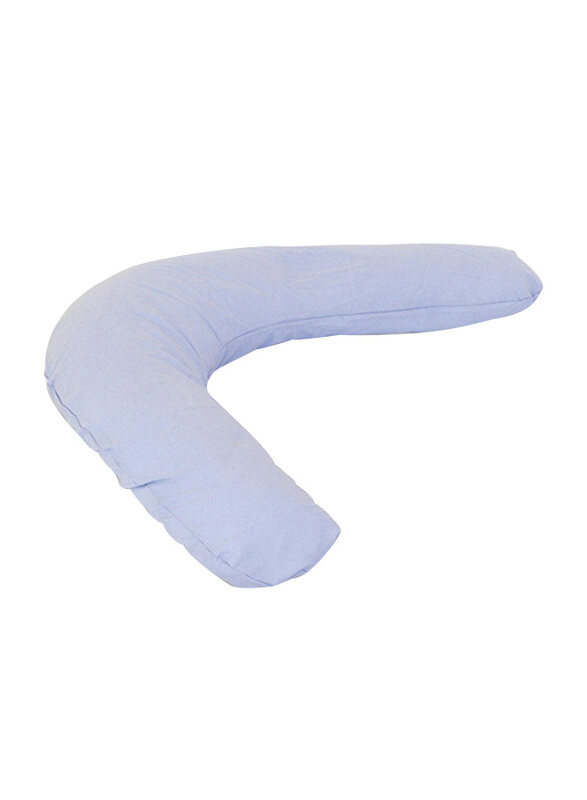 

Sissel Comfort Filler Polypropylene Pregnancy Pillow, Blue