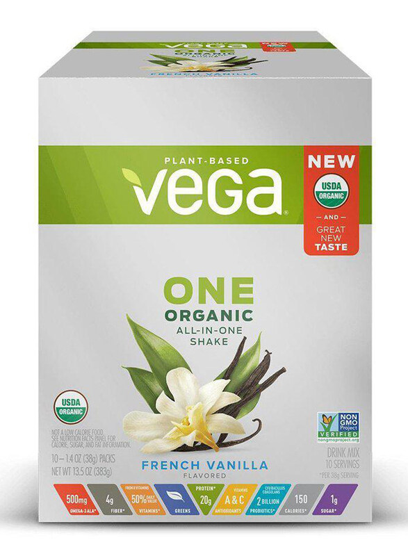 

Vega One Organic All-in-One Shake Sachets, 38g, 10 Sachets, French Vanilla