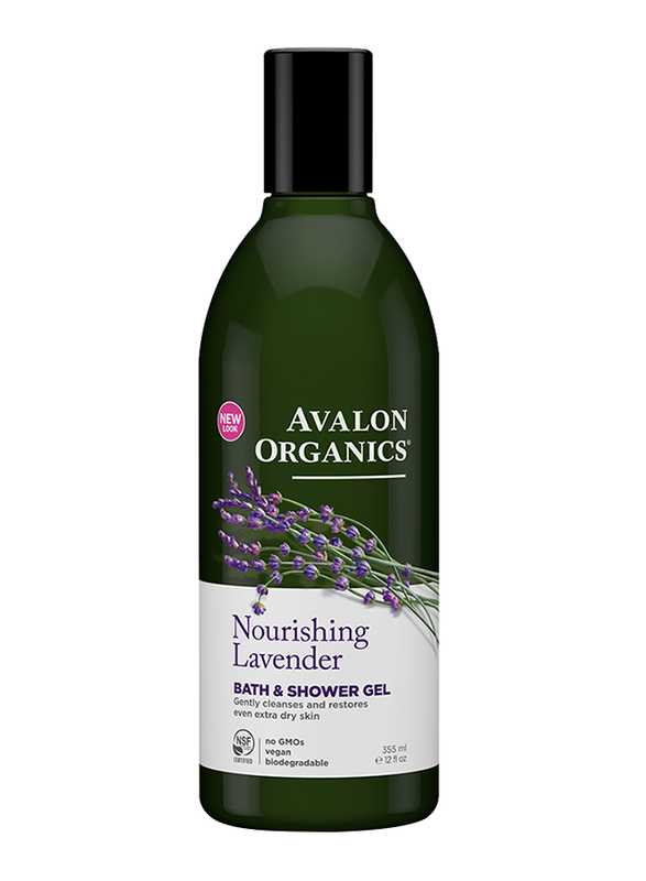 Avalon Organics Lavender Nourishing Bath & Shower Gel, 355ml