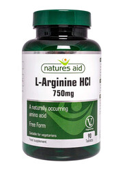 Natures Aid L-Arginine Food Supplement, 750mg, 90 Tablets
