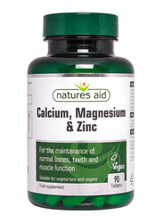 Natures Aid Calcium Magnesium and Zinc Food Supplement, 90 Tablets