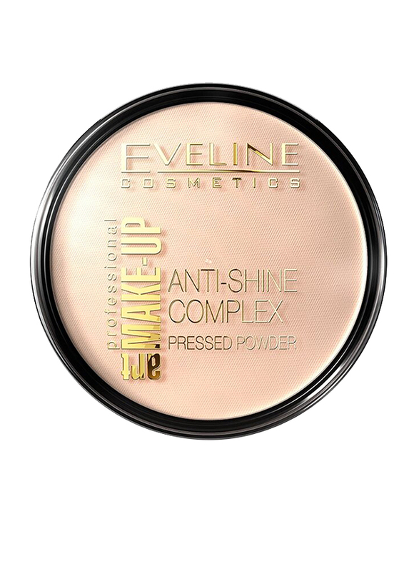 Eveline Professional Art Make-Up Anti-Shine Complex Powder, No 32 Natural, Beige