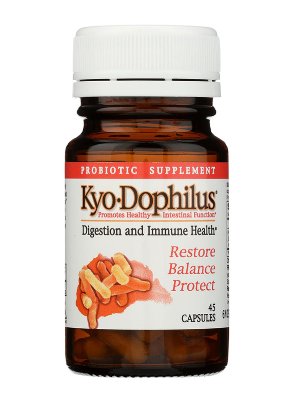 Kyolic Kyo-Dophilus Restore Balance Protect Probiotic Supplements, 45 Capsules