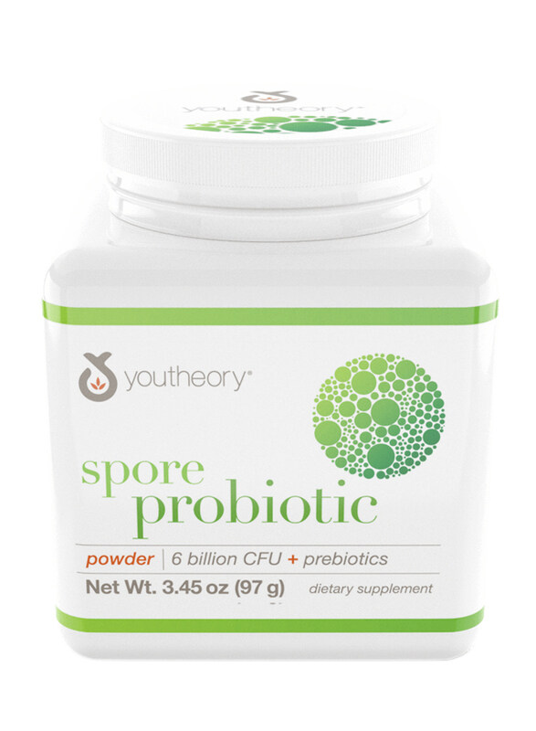 

Youtheory Spore Probiotic 6 Billion CFU Powder Dietary Supplements, 3.45oz