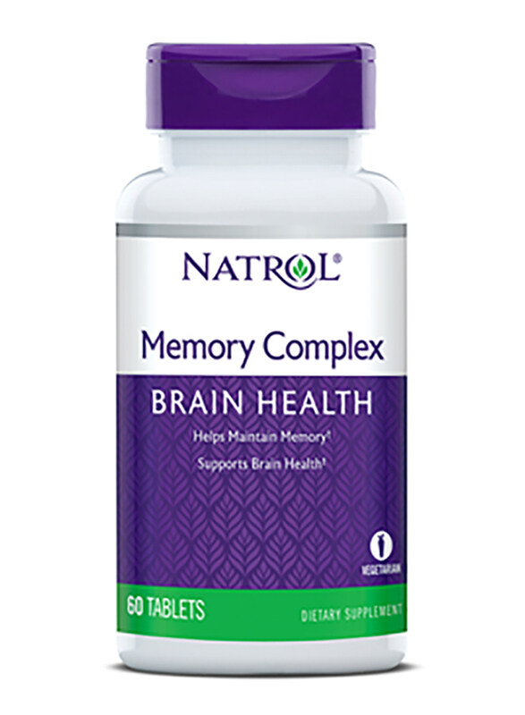 

Natrol Memory Complex Brain Health Dietary Supplement, 60 Tablets