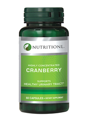 Nutritionl Highly Concentrated Cranberry Dietary Supplement, 60 Capsules