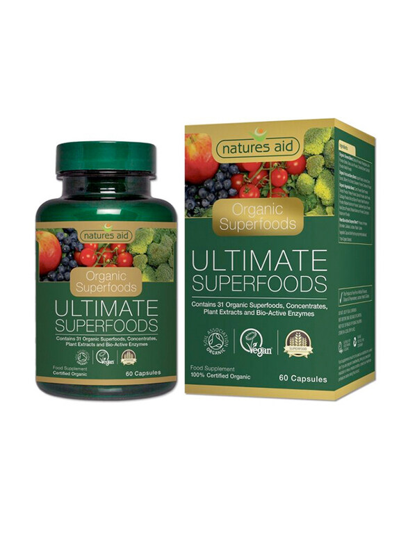 

Natures Aid Organic Ultimate Superfoods Food Supplement, 60 Capsules
