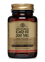 Solgar Vegetarian CoQ-10 Dietary Supplement, 200mg, 30 Vegetable Capsules