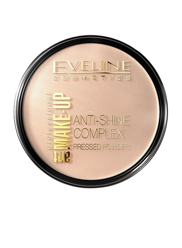 Eveline Professional Art Make-Up Anti-Shine Complex Powder, No 31 Transparent, Beige