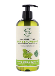 Petal Fresh Pure Moisturizing Grape Seed & Olive Oil Bath & Shower Gel, 475ml