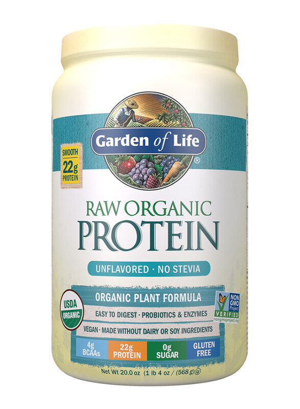 

Garden of Life Raw Organic Protein Powder, 568gm, Unflavored - No Stevia