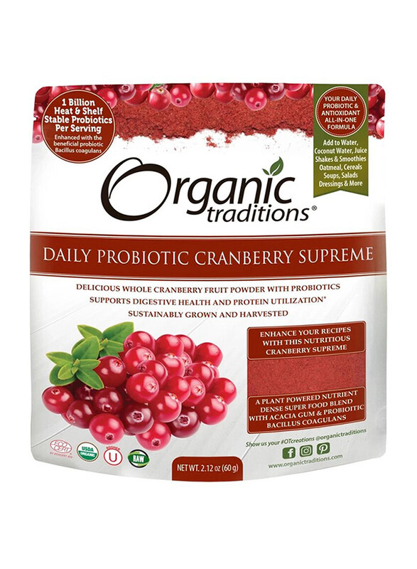 

Organic Traditions Probiotic Cranberry Supreme, 60gm