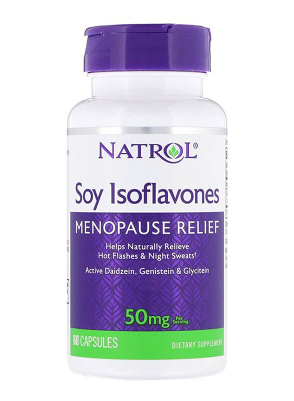 

Natrol Soy Isoflavones Menopause Relief Dietary Supplement, 50mg, 60 Capsules