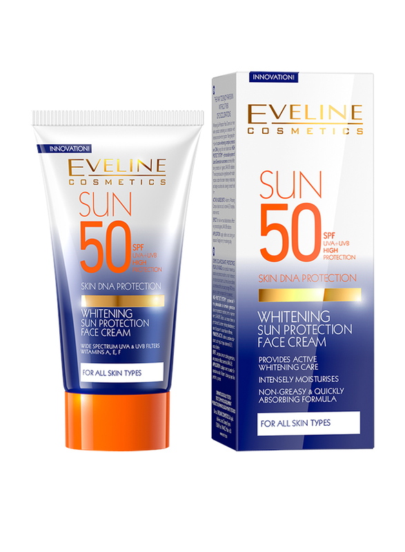 Eveline Whitening SPF50+ Sun Care Face Cream, 50ml