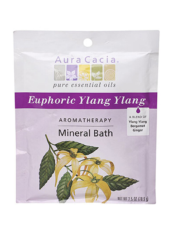 

Aura Cacia Aromatherapy Euphoric Ylang Ylang Mineral Bath, 70gm