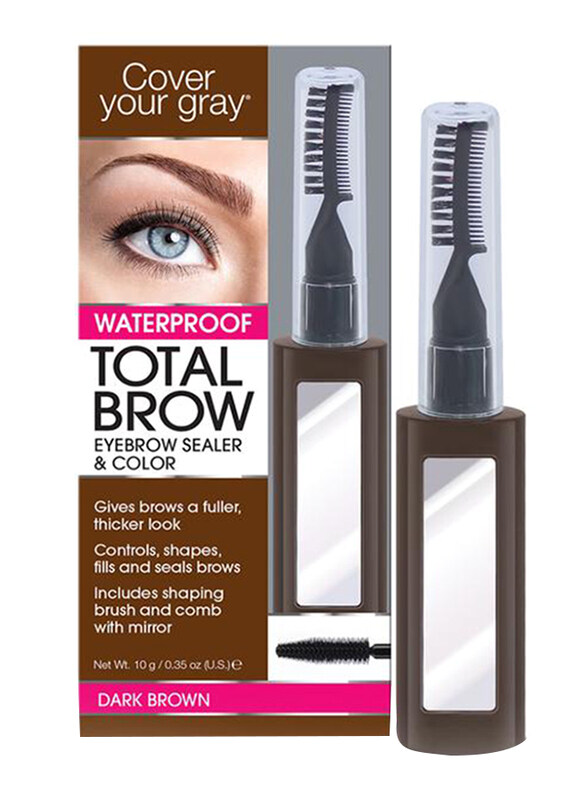 

Cover Your Gray Total Brow Eyebrow Sealer & Color, 10gm, Dark Brown