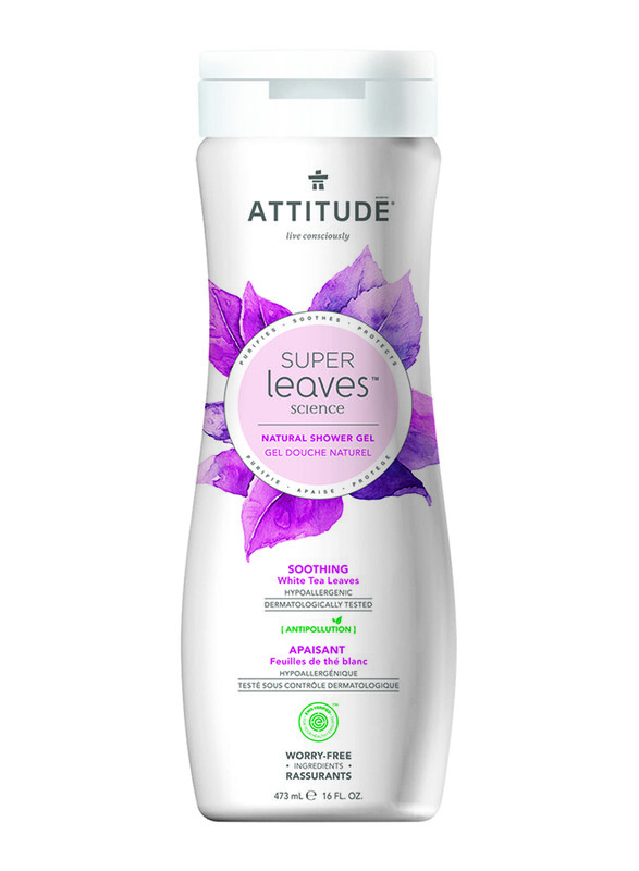

Attitude Super Leaves White Tea Leaves Soothing Shower Gel, 11297, 473ml