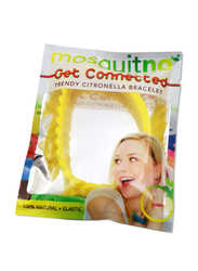 Mosquitno Rubber Citronella Bracelet Unisex, Yellow
