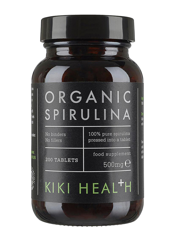 Kiki Health Organic Spirulina Food Supplement, 200 Tablets