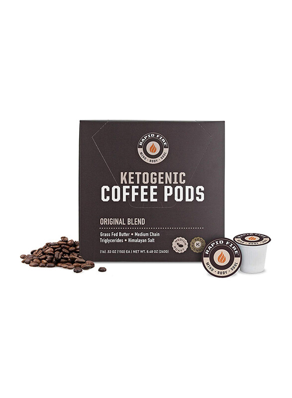 

Rapid Fire Ketogenic High Performance Keto Coffee Pods, 240g