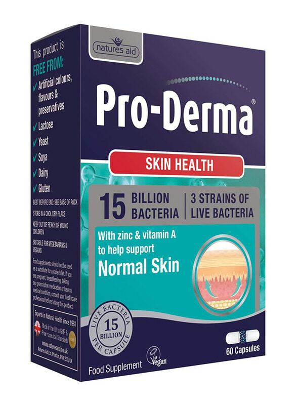 

Natures Aid Pro-Derma Food Supplement, 60 Capsules