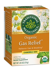 Traditional Medicinals Organic Gas Relief Herbal Tea, 16 Tea Bags