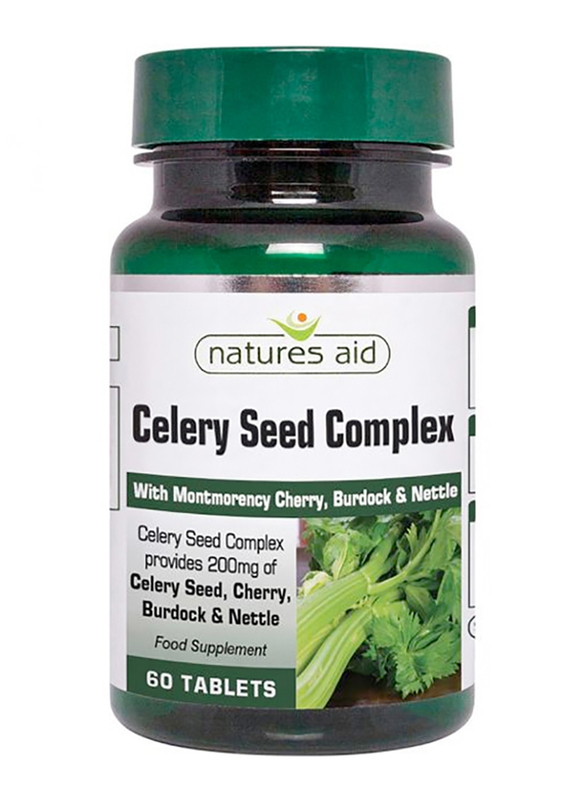 Natures Aid Celery Seed Complex Food Supplement, 60 Tablets