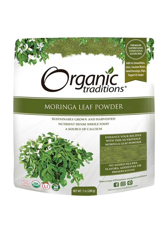 Organic Traditions Moringa Leaf Powder, 200gm