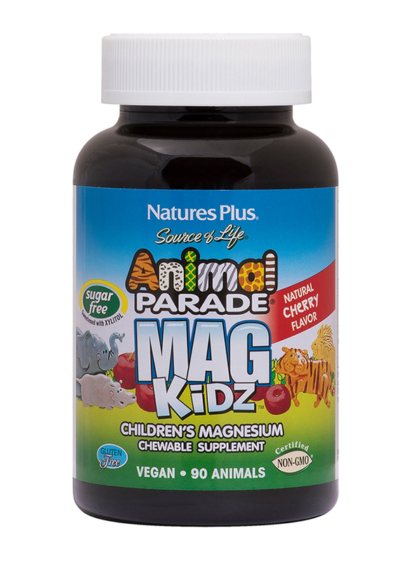 Natures Plus Animal Parade Magnesium Kidz Chewable Supplement, 90 Tablets