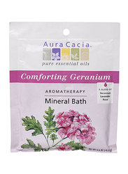 Aura Cacia Aromatherapy Comforting Geranium Mineral Bath, 70gm