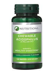 Nutritionl Acidophilus Vanilla-Banana Chewable Dietary Supplement, 100 Wafers