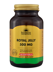 Sunshine Nutrition Royal Jelly Dietary Supplement, 500mg, 100 Softgels