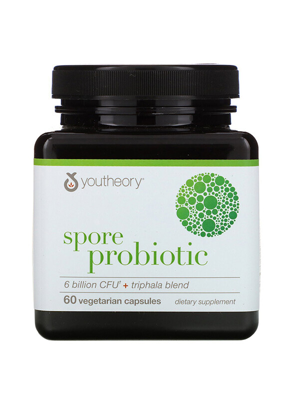 

Youtheory Spore Probiotic 6 Billion CFU Powder Dietary Supplements, 60 Capsules