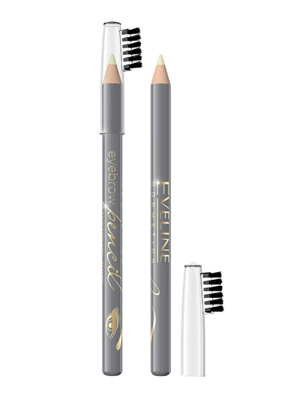 Eveline Eyebrow Pencil Wax with Brush, Transparent, Clear