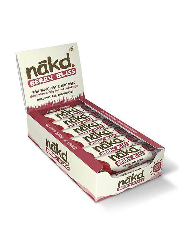 

Nakd Berry Bliss Raw Fruit, Oat & Nut Bars, 18 Bars x 30g