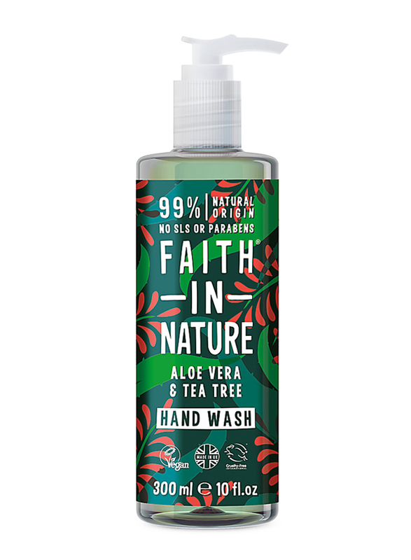 Faith In Nature Aloe Vera & Tea Tree Hand Wash, 300ml