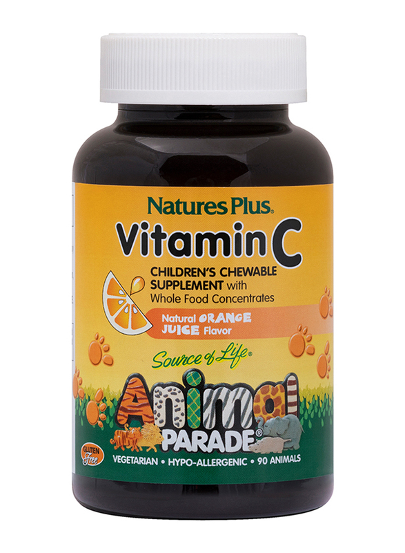 

Natures Plus Animal Parade Vitamin C Children's Chewable Supplement, 90 Tablets