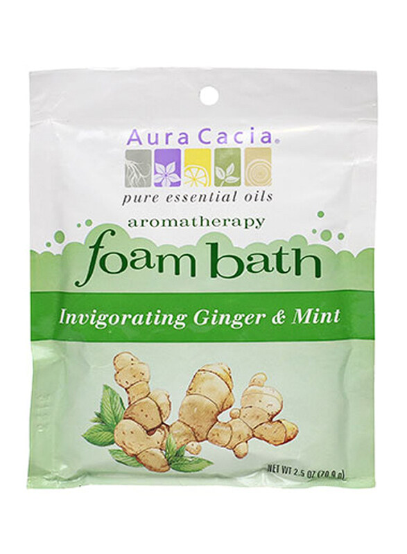 

Aura Cacia Aromatherapy Ginger & Mint Foam Bath, 70gm