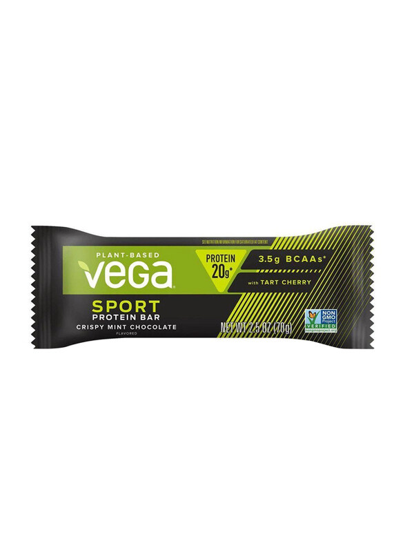 

Vega Sport Protein Bar, 12 Pieces x 70g, Crispy Mint Chocolate
