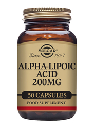 Solgar Alpha Lipoic Acid Food Supplement, 200mg, 50 Vegetable Capsules