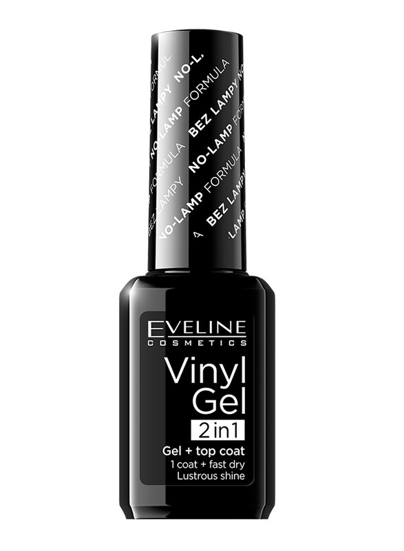 

Eveline Vinyl Gel 2in1 Nail Polish, 12ml, 211, Black