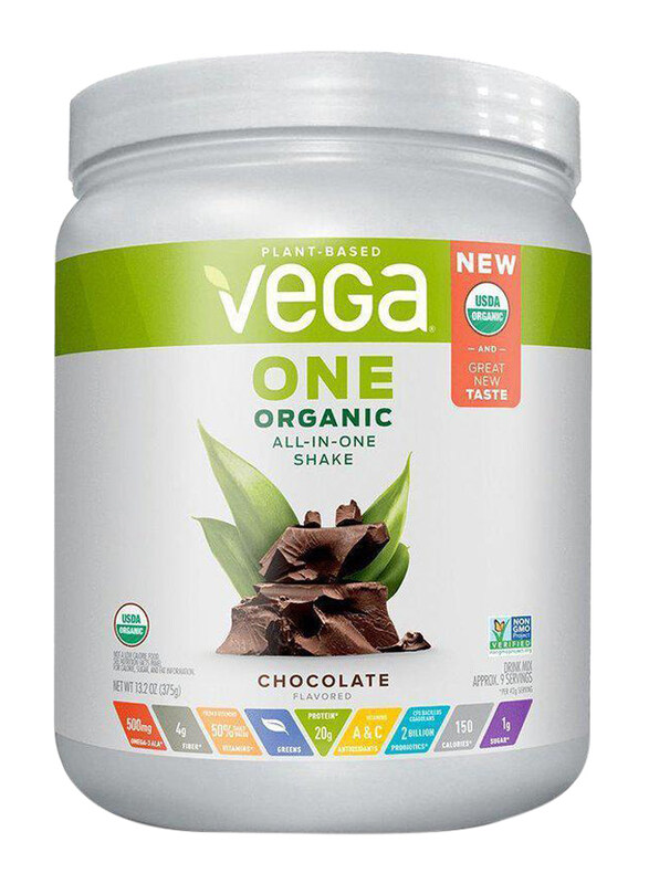 

Vega One Organic All-in-one Shake Protein Powder, 375g, Chocolate