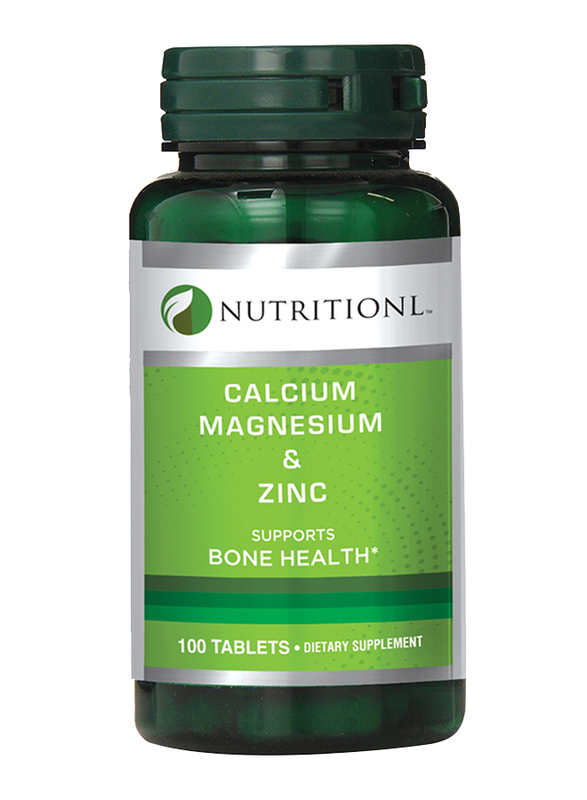 Nutritionl Calcium Magnesium & Zinc Dietary Supplement, 100 Tablets