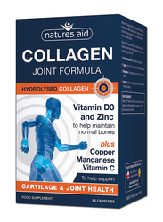 Natures Aid Collagen Joint Formula with Vitamin D3 and Zinc Food Supplement, 60 Capsules