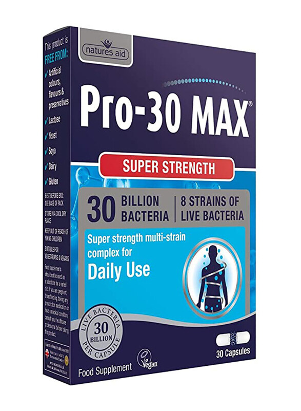 

Natures Aid Pro-30 Max Food Supplement, 30 Capsules