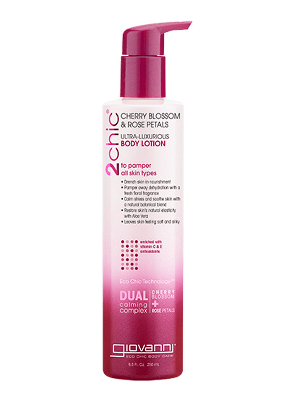 

Giovanni 2Chic Cherry Blossom & Rose Petals Ultra-Luxurious Body Lotion, 250ml