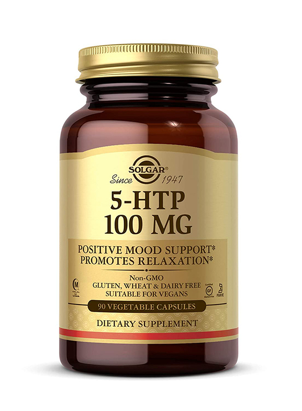 Solgar 5-HTP Food Supplement, 100mg, 90 Vegetable Capsules